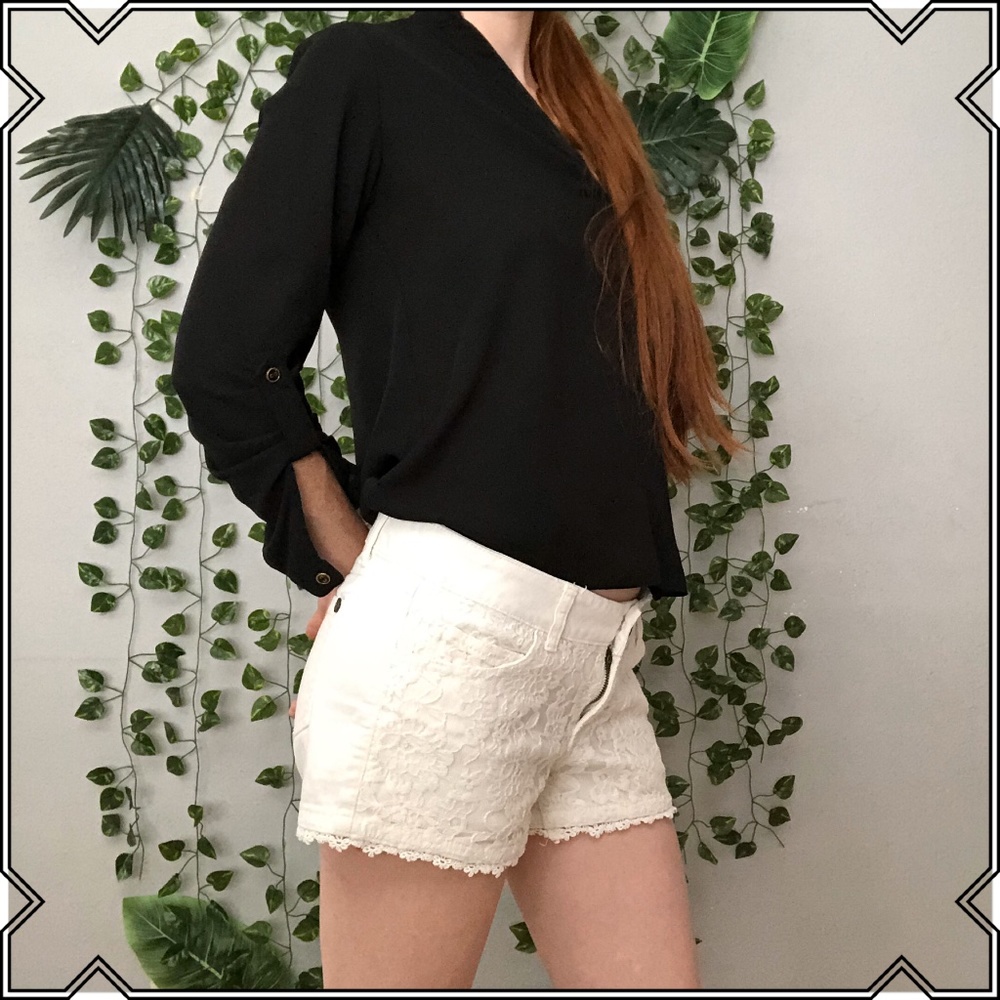 Boom Boom Jeans White Shorts